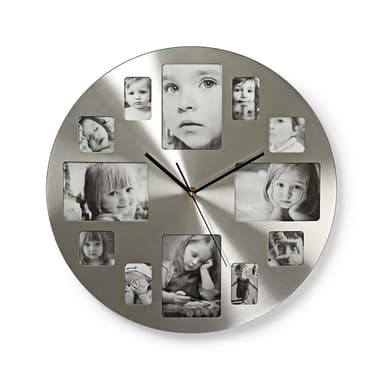 Nedis Väggklocka | Diameter: 400 mm | Metall | Silver