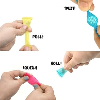 Marble and mesh fidget toy, Röd