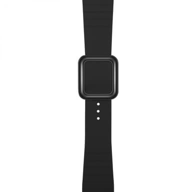 Klockarmband i silikon till Apple Watch 42/44/45mm, Svart