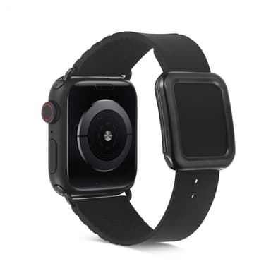 Klockarmband i silikon till Apple Watch 42/44/45mm, Svart