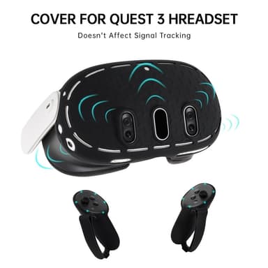För Meta Quest 3 VR skyddande skal silikon Anti damm dropp skydd