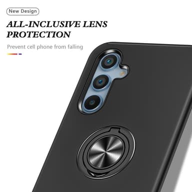Samsung Galaxy A55 Hybrid skal med Finger Ring - Svart