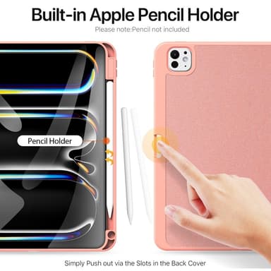 DUX DUCIS Domo iPad Pro 11 (2024) fodral Tri-Fold - Rosa
