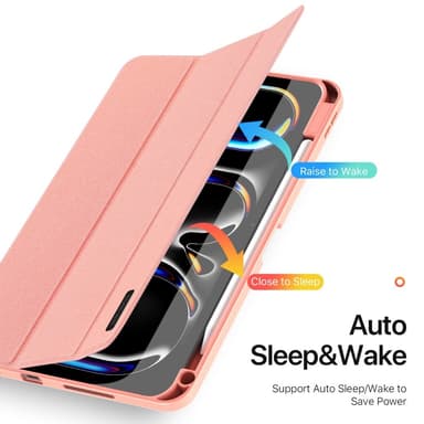 DUX DUCIS Domo iPad Pro 11 (2024) fodral Tri-Fold - Rosa