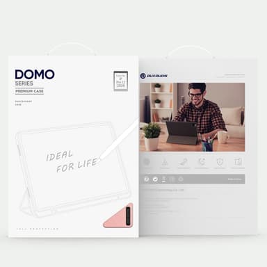 DUX DUCIS Domo iPad Pro 13 (2024) fodral Tri-Fold - Rosa