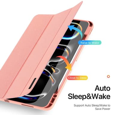 DUX DUCIS Domo iPad Pro 13 (2024) fodral Tri-Fold - Rosa