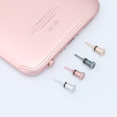 Dammtät 3,5 mm hörlursuttag Pluggpropp SIM-kort Matningsstift