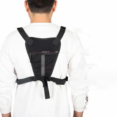 Taktisk Väst Tactical Vest Bröst Mage Väska 600D Tyg