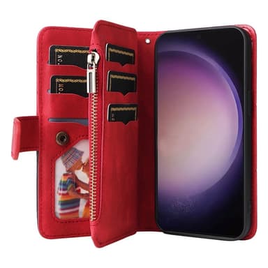 KS Plånboksfodral till Samsung Galaxy S24 Ultra - Röd