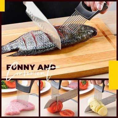 Hållare när du skivar Lök Kött Grönsaker Skivare