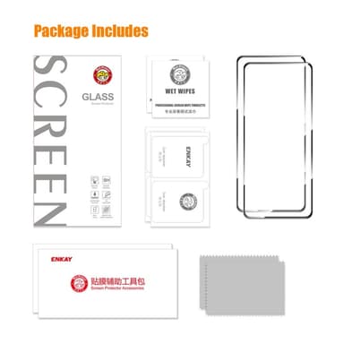 ENKAY 2st För Samsung Galaxy S24 FE Skärmskydd i Glas