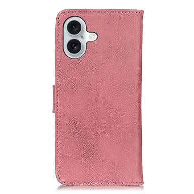 KHAZNEH för iPhone 16 Plus Plånboksfodral - Rosa