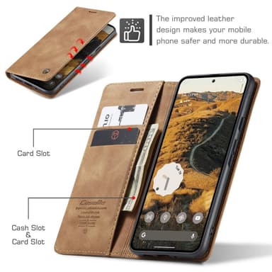 CASEME För Google Pixel 9 Pro XL Fodral Stativ Telefonfodral