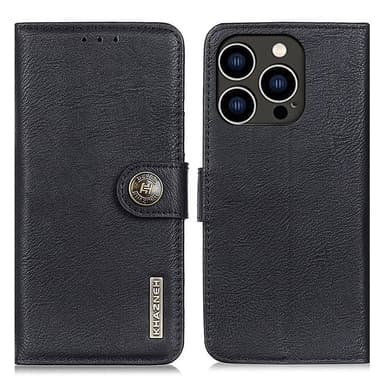 KHAZNEH för iPhone 16 Pro Plånboksfodral - Svart
