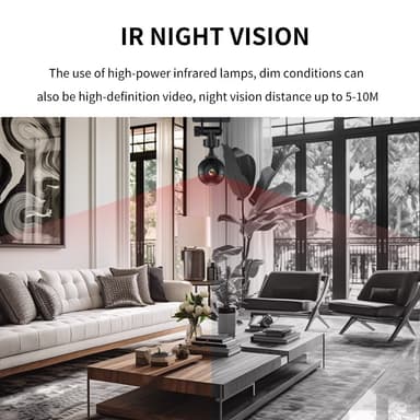 X3 30W Mini DV trådlös infraröd Night Vision Säkerhet Inomhus HD WiFi-kamera