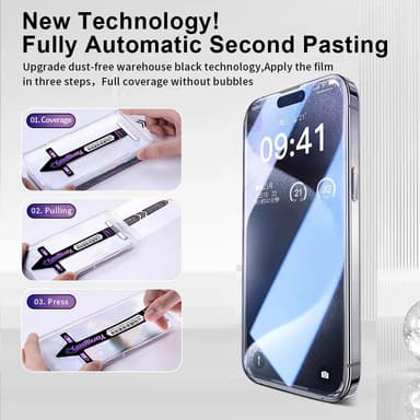 För iPhone 16 Anti-spion Privacy Skärmskydd i härdat glas