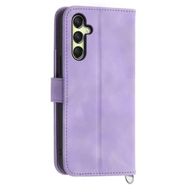 Till Samsung Galaxy A16 5G / A16 4G Fodral med Blommönster Plånboksfodral - Lila
