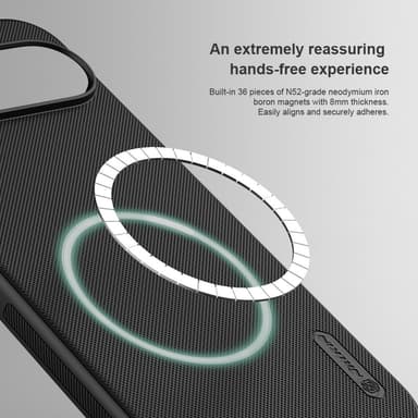 NILLKIN Frosted Shield Pro för Google Pixel 9 / Pixel 9 Pro Magnetiskt Skal - Svart