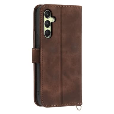 Till Samsung Galaxy A16 5G / A16 4G Fodral med Blommönster Plånboksfodral - Brun