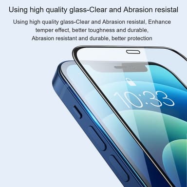AMORUS till iPhone 16 Pro Max Härdat glas skärmskydd