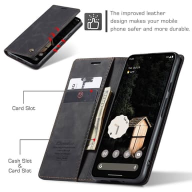 CASEME För Google Pixel 9 Pro XL Fodral Stativ Telefonfodral