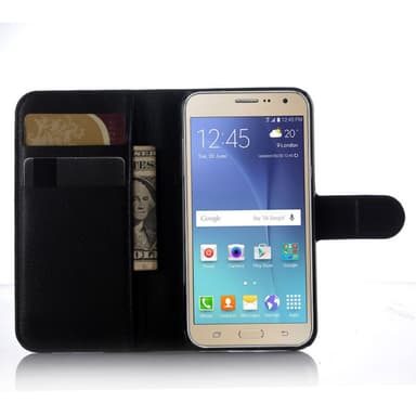 Samsung Galaxy J3 (2016) Plånboksfodral Svart