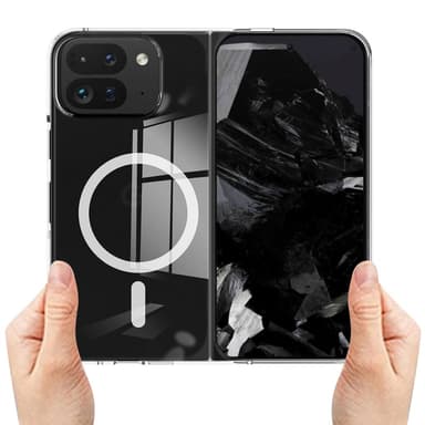 För Google Pixel 9 Pro Fold 5G Magnetiskt skla TPU + Akryl med MagSafe