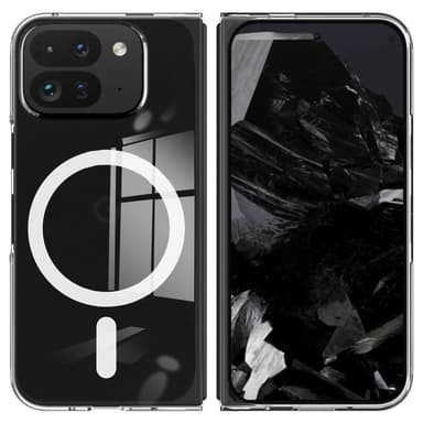 För Google Pixel 9 Pro Fold 5G Magnetiskt skla TPU + Akryl med MagSafe