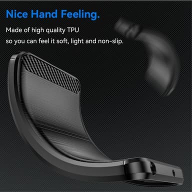Samsung Galaxy S24 FE Karbon fiber Texture Skal - Svart