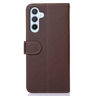 KHAZNEH Plånboksfodral till Samsung Galaxy S24 FE - Brun/Blå