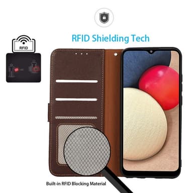 KHAZNEH För Google Pixel 9 / Pixel 9 Pro Plånboksskal Litchi-textur Telefonskal
