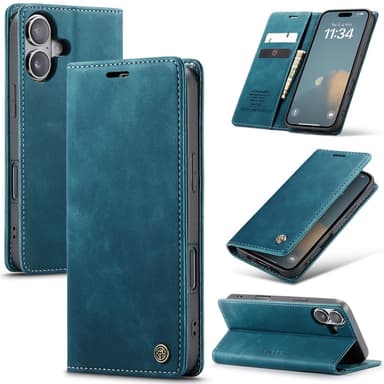 CASEME Plånboksfodral iPhone 16 Plus - Blå