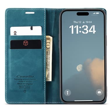 CASEME Plånboksfodral iPhone 16 Plus - Blå
