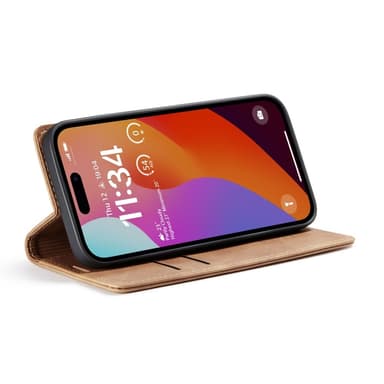 CASEME Plånboksfodral iPhone 16 Pro - Brun