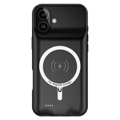 För iPhone 16 Portable Charger Case 7000mAh PowerBank kompatibel med MagSafe