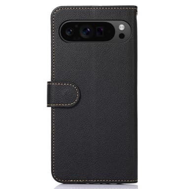 KHAZNEH För Google Pixel 9 / Pixel 9 Pro Plånboksskal Litchi-textur Telefonskal