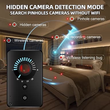 Ultratunt anti-spion RF-signaldetektering Hotell Pinhole kameradetektorkort