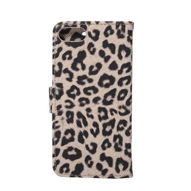 iPhone 7 / iPhone 8 / SE Plånboksfodral / Fodral Leopard Grå - Svart