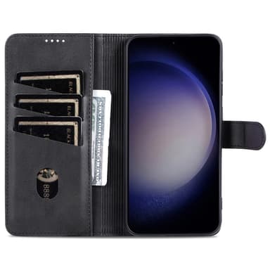 AZNS För Samsung Galaxy S24 FE Fodral Telefonplånbok - Svart