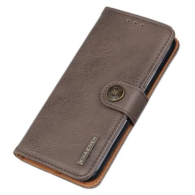KHAZNEH för iPhone 16 Plus Plånboksfodral - Coffee