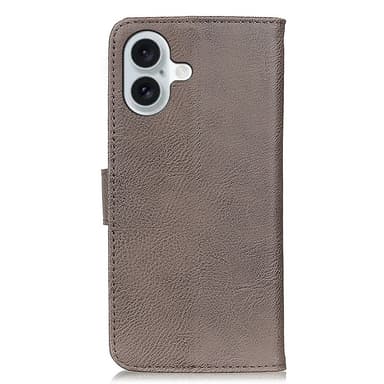 KHAZNEH för iPhone 16 Plus Plånboksfodral - Coffee