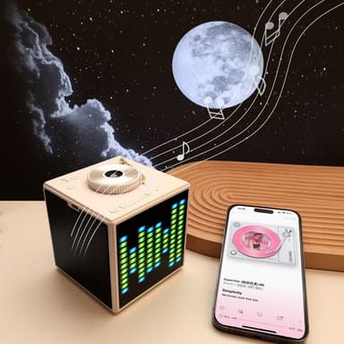Multifunktionell Galaxy Star-projektor White Noise Bluetooth-högtalare