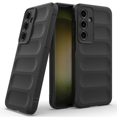 Till Samsung Galaxy S24 FE Mjukt TPU Stöttåligt Telefonfodral - Svart