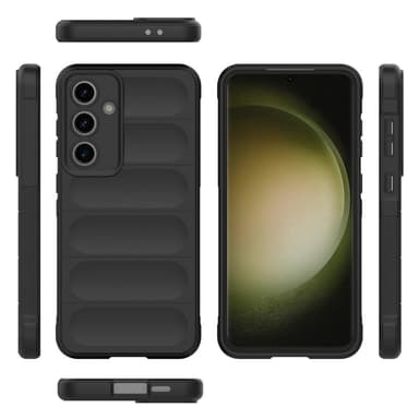 Till Samsung Galaxy S24 FE Mjukt TPU Stöttåligt Telefonfodral - Svart