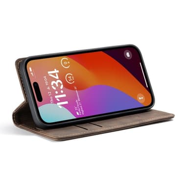 CASEME Plånboksfodral iPhone 16 Pro Max - Coffee
