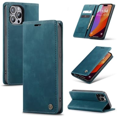 CASEME Plånboksfodral iPhone 16 Pro Max - Blå