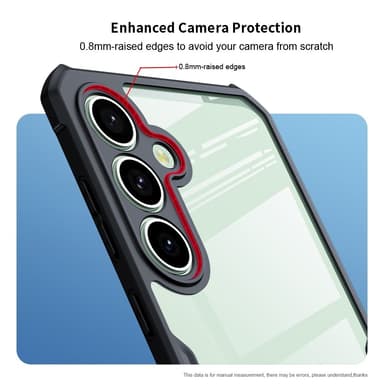 XUNDD TPU Hybrid Skal Fodral till Samsung Galaxy S24 FE - Svart