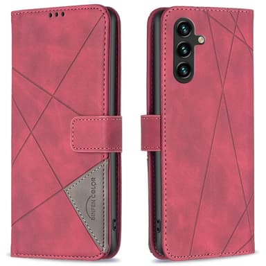BINFEN Plånboksfodral Samsung Galaxy A16 5G / A16 4G - Röd
