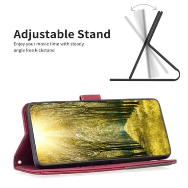 BINFEN Plånboksfodral Samsung Galaxy A16 5G / A16 4G - Röd