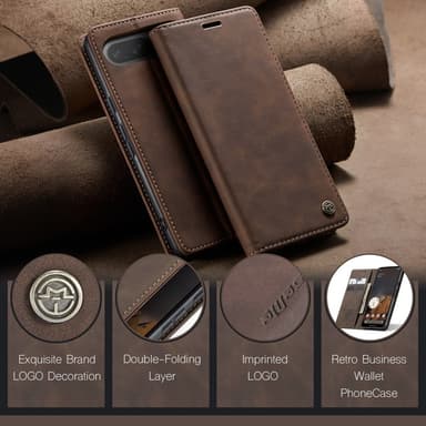 CASEME För Google Pixel 9 Pro / Pixel 9 Fodral Stativ Telefonfodral